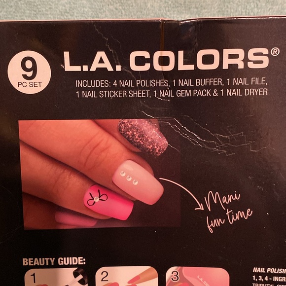 New L.A. Colors Ultimate Mani Rush Manicure Set with Nail Dryer - Picture 8 of 8